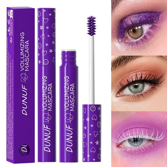 Mascara bouclé coloré imperméable à l'eau séchage rapide Extension de cils