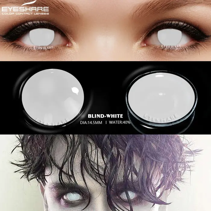 EYESHARE 2 pièces/paire Halloween lentilles de Contact colorées Anime Cosplay yeux