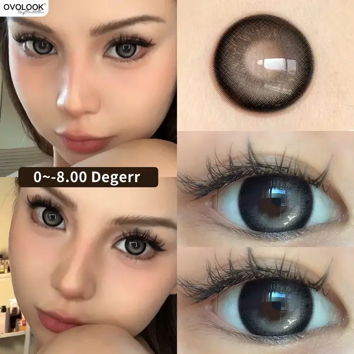 1Pair les délinquants Lentilles de contact colorées pour les yeux Myopie