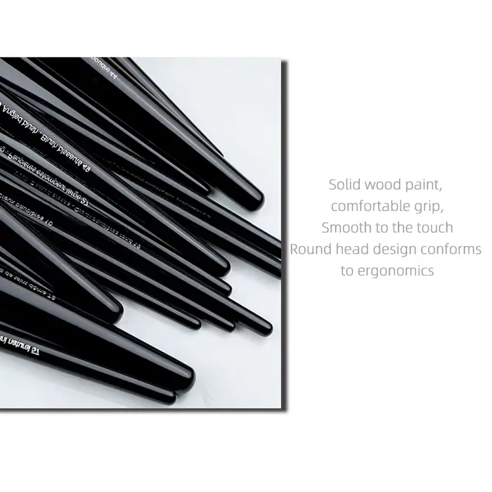 Sephora 15 pinceau de maquillage tête ronde fard à paupières brosse en bois massif professionnel oeil Design de mode