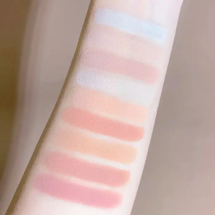 Palette de fards à paupières mats longue durée de 9 couleurs avec des nuances chaudes nues à rose-marron pour un look naturel au quotidien