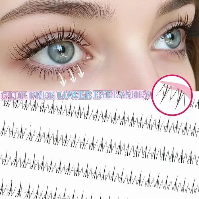 Cils inférieurs effet flamme