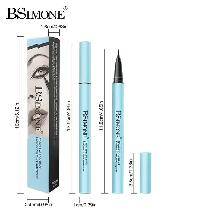 BSIMONE 2g Maquillage ultime, eye-liner liquide noir, longue tenue, waterproof, crayon eye-liner, st