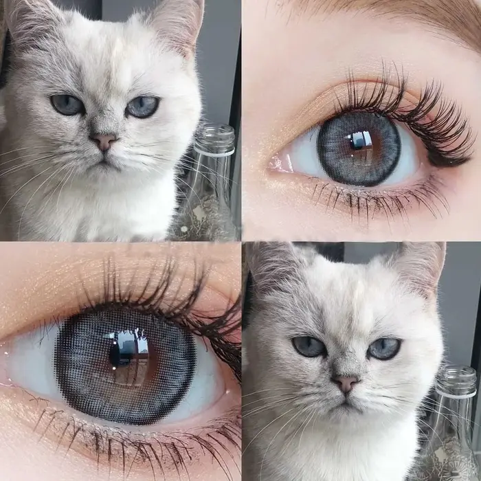 DUOXIU 2 pièces 1 paire de lentilles de Contact de couleur pour les yeux cosmétiques