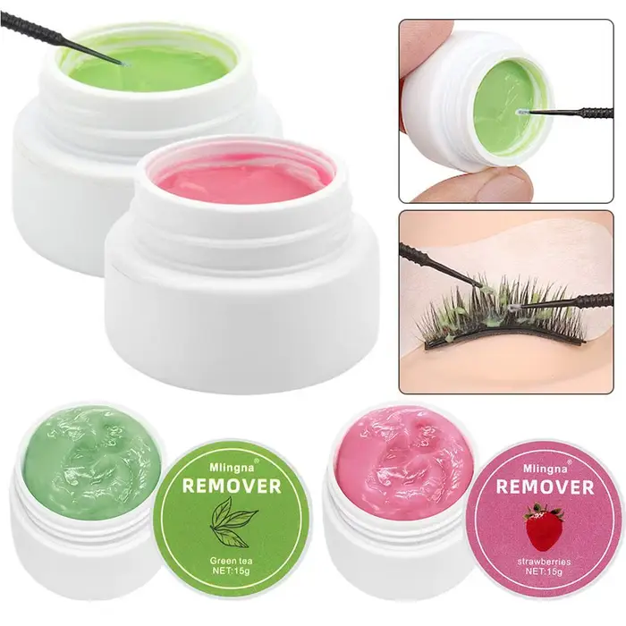 Crème dissolvant de colle pour cils