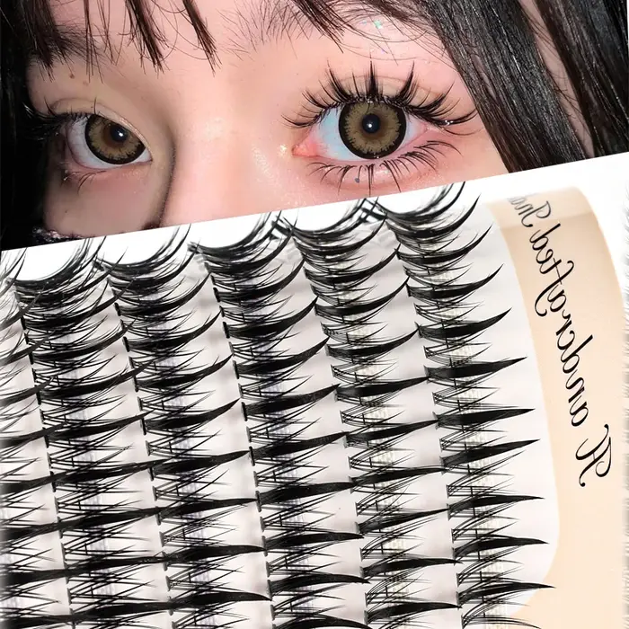 246 paquets Manga faux cils poupée yeux naturel Anime cils Cosplay 3D hérissé épais vison faux cils