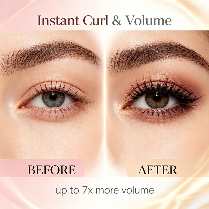 Mascara noir volumisant et recourbant 7D – Maquillage pour les yeux waterproof