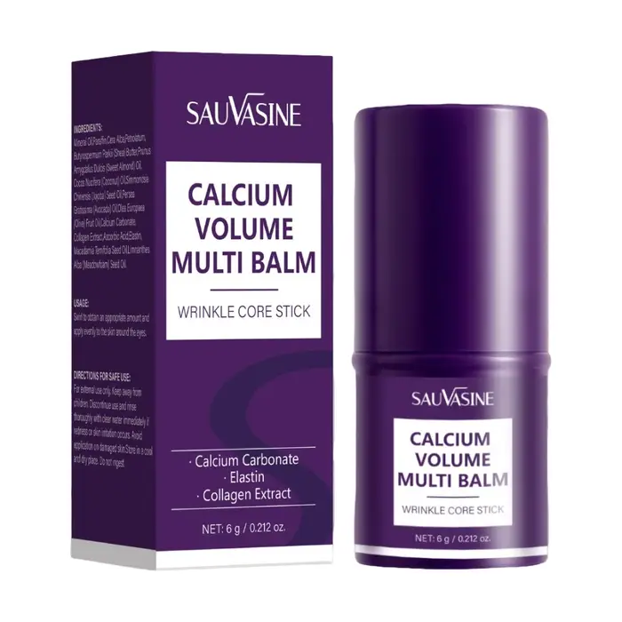 Baume multi-volume de calcium pour lisser les ridules, raffermit et soulève la peau des yeux, bâton