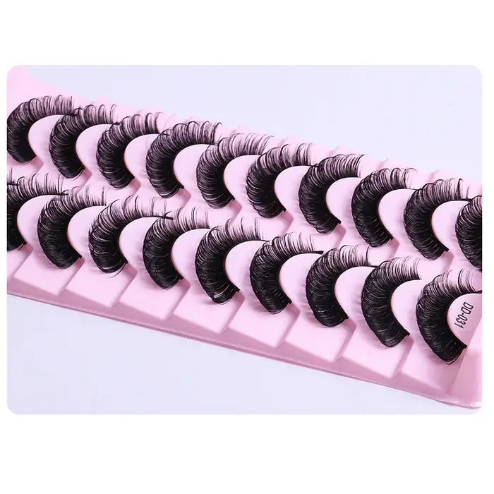 Faux cils à bande russe, extension pour les yeux, 10 paires
