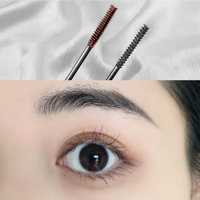 Mascara en fibres de soie à brosse ultra-fine, allongeant et volumisant, waterproof, anti-bavures, longue tenue, unisexe, sans danger pour les yeux