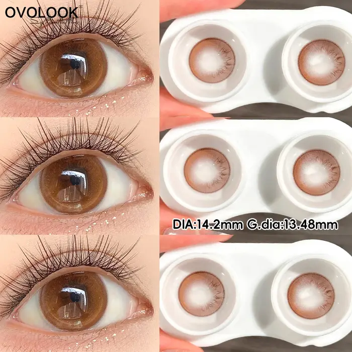 Lentilles de contact colorées OVOLOOK Native Iris Brown 14
