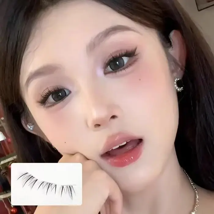 Extensions de cils inférieurs sans colle