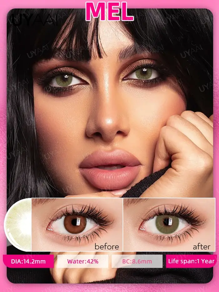 UYAAI lentilles de couleur naturelle yeux
