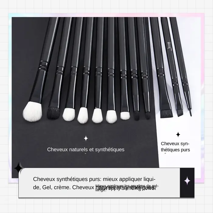 Jessup ensemble de pinceaux de maquillage pour les yeux