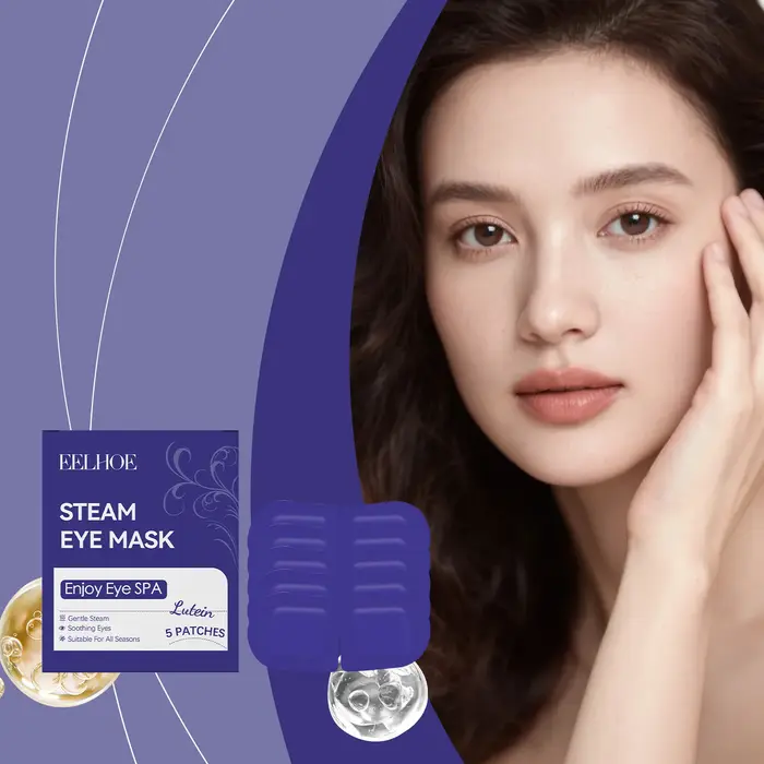 Masque oculaire à vapeur Eelhoe, soin apaisant pour les yeux, soulage la fatigue, la sécheresse et l'inconfort oculaire, réduit le gonflement des yeux, patch oculaire portable.