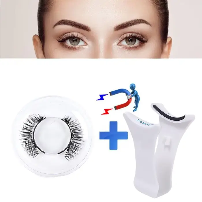 1 Paire de Cils Magnétiques Faciles à Utiliser