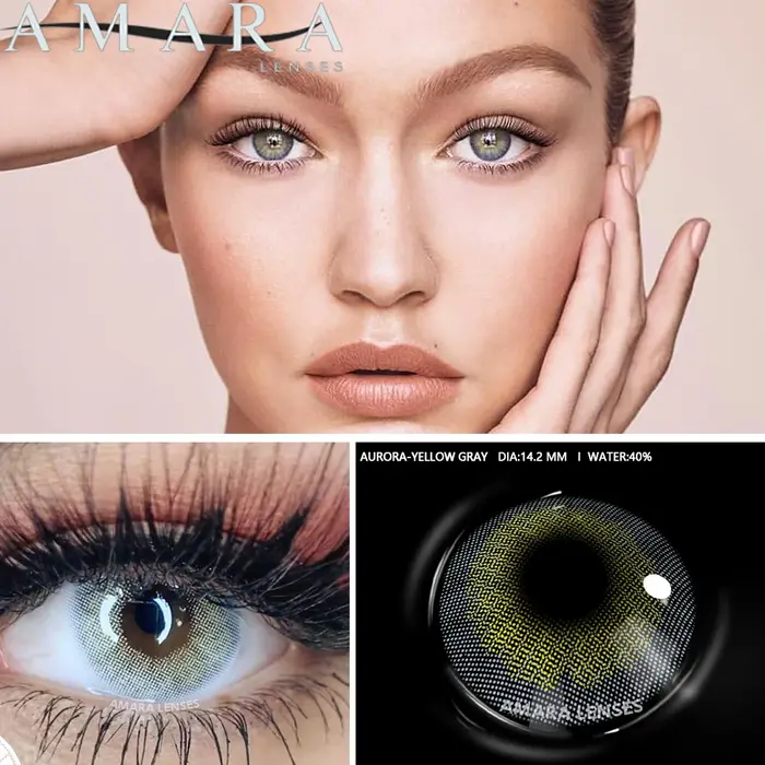 AMARA 1 paire de lentilles de Contact de couleur pour les yeux
