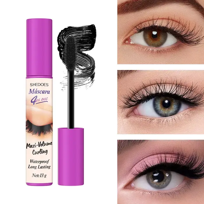Le mascara 4D est durable, mince, recourbé et dense, imperméable, résistant à la transpiration et sa