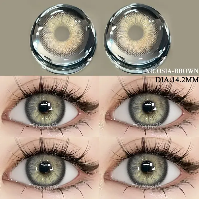 EYESHARE 1 paire de lentilles de contact de couleur pour les yeux cosmétiques