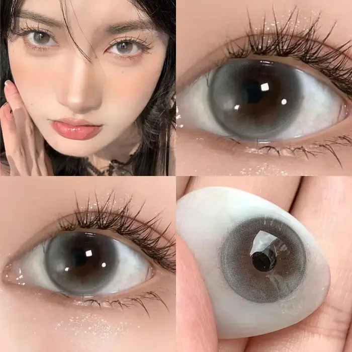 OVOLOOK-1 paire/2 pièces lentilles série bulle lentilles de Contact pour les yeux mode élèves nature
