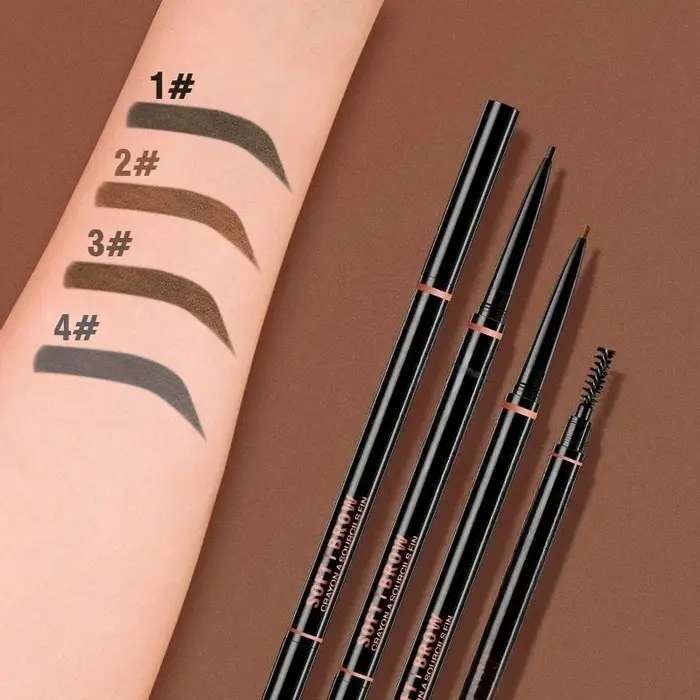 Stylo à sourcils rotatif à Double tête