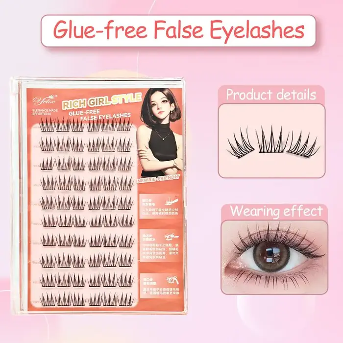 Faux cils coréens sans colle