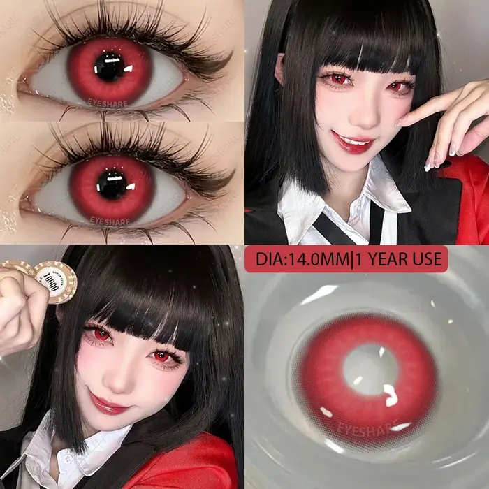 AMARA Cosplay lentilles de Contact colorées pour les yeux lentilles pour les yeux Anime lentilles de Contact grises lentilles vertes lentilles bleues lentilles de mode 1 paire y2k