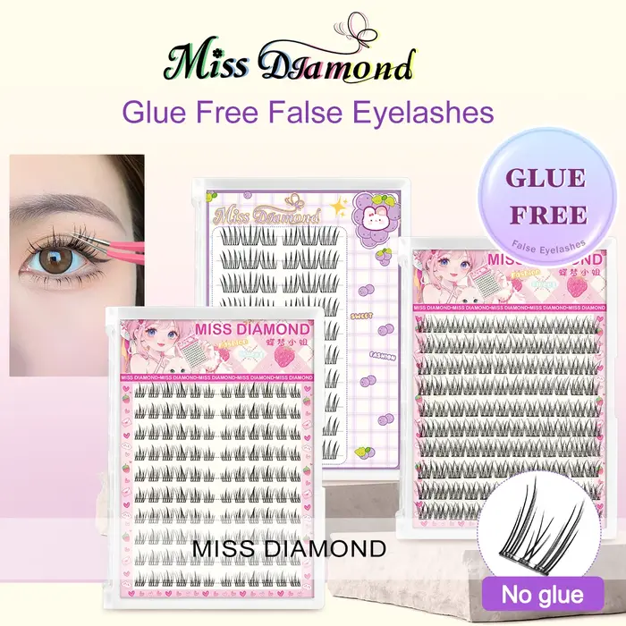 Faux cils sans colle – Application facile en 3 étapes