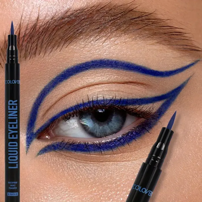Stylo Eyeliner liquide imperméable, sans taches, coloré, mat, lisse, séchage rapide, facile à porter, maquillage de beauté sans bavures