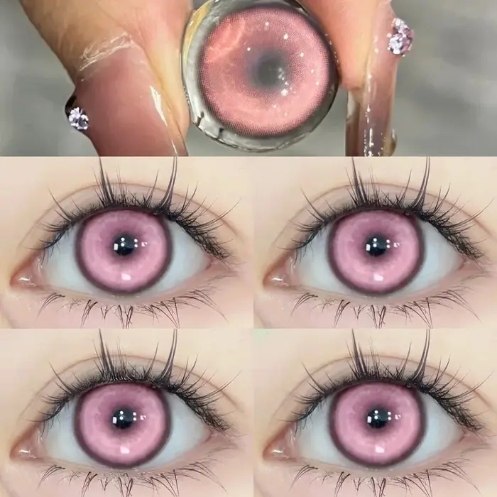 DUOXIU 2 pièces nouvelles lentilles de contact colorées pour les yeux Anime oeil avec degrés