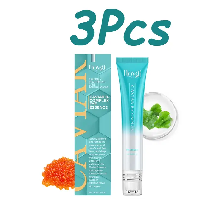 Caviar b-complexe Essence pour les yeux élimine les grappes foncées Anti-poches lissant les ridules hydrate la peau