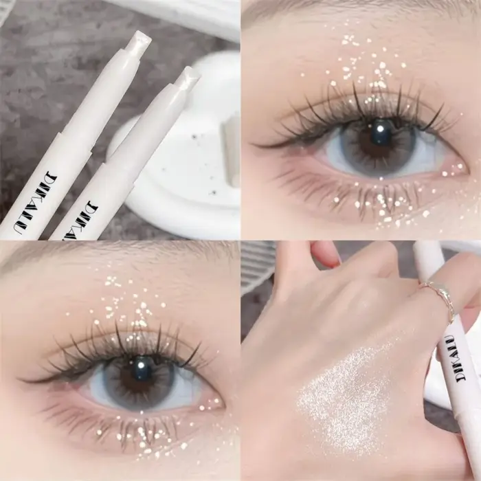 Crayon de maquillage Aegyosal effet diamant scintillant, illuminateur, pailleté, longue tenue, water