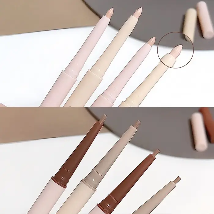 Crayon Eyeliner Double Pointe 2-en-1 : Illuminateur et Bronzer pour les Yeux