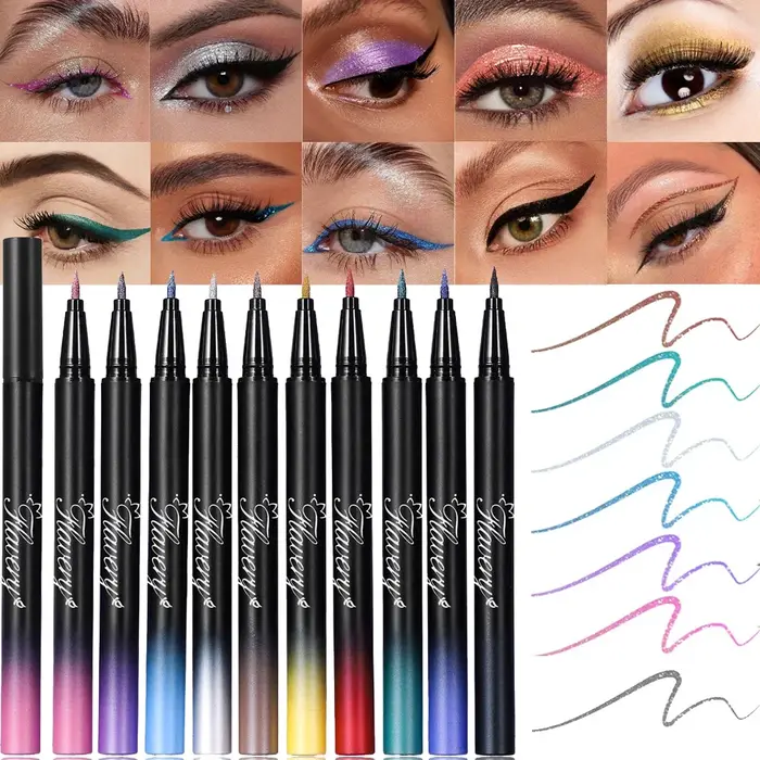 Stylo Eyeliner nacré fumé noir violet