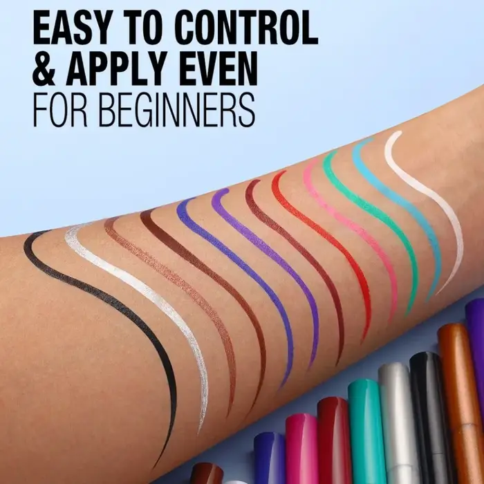 Crayon Eyeliner Liquide Blanc Mat 6 Couleurs Violet Foncé Rouge Maquillage Yeux Séchage Rapide Imperméable Longue Durée