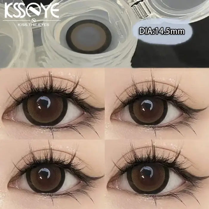 Lentilles de Contact Brunes avec Dioptries