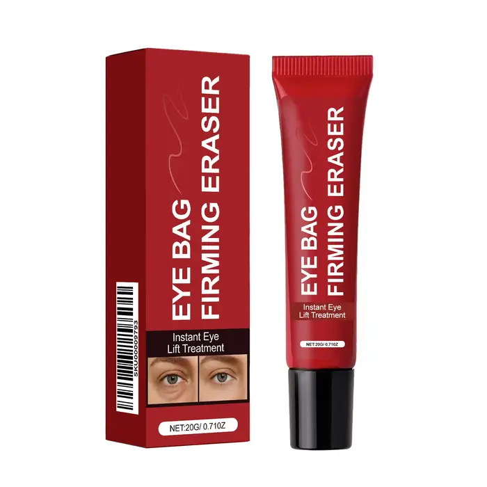 Crème Contour des Yeux Effet Lifting Instantané Anti-Poches – Raffermit la Peau Sous les Yeux, Estom