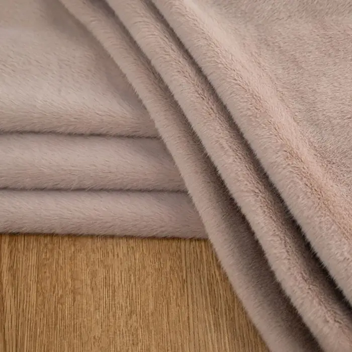 Tissu en fausse fourrure de vison de 5mm