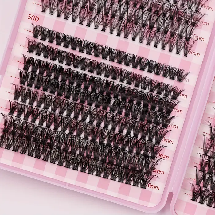 640 extensions de cils - Rouleau D, 9-18 mm, épaisseur 30D-80D, parfait pour les yeux de chat, les y