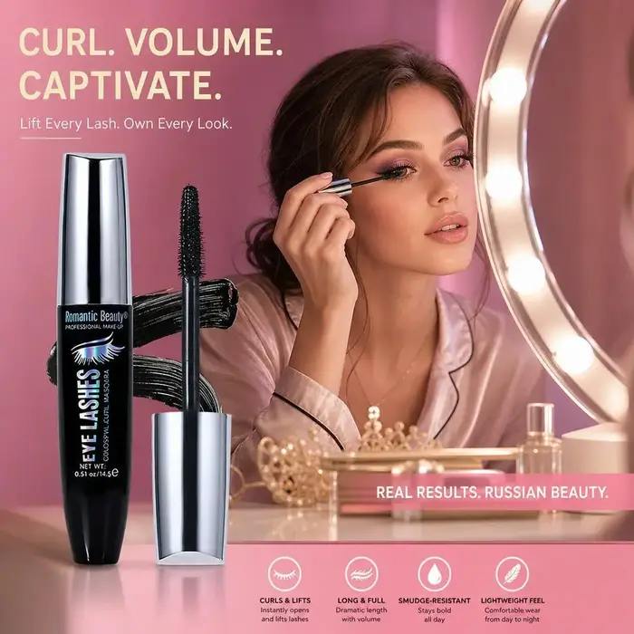 Mascara pour extensions de cils, imperméable, longue durée, volumisant, allongeant, recourbant, noir, maquillage pour les yeux, cosmétiques