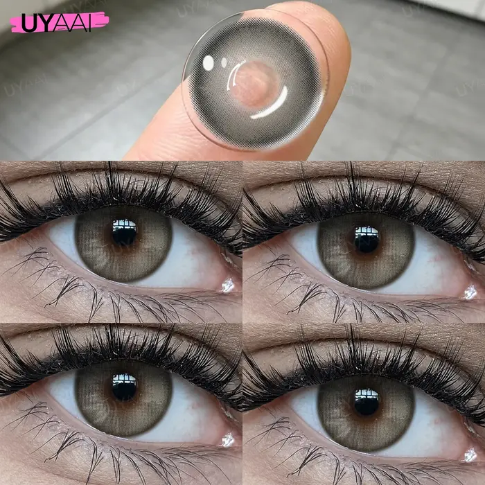 Lentilles de contact UYAAI couleur marron pour les yeux