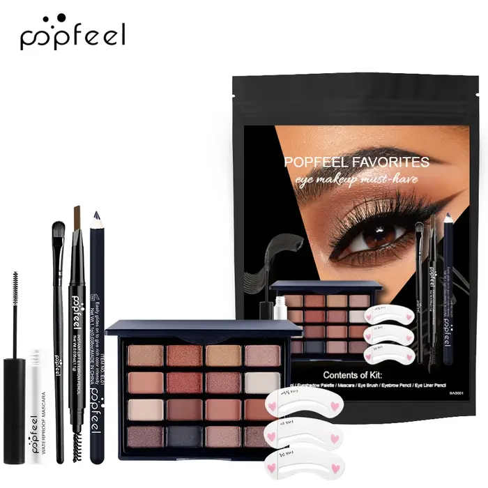 POPFEEL Kit de maquillage pour les yeux Ensemble de maquillage