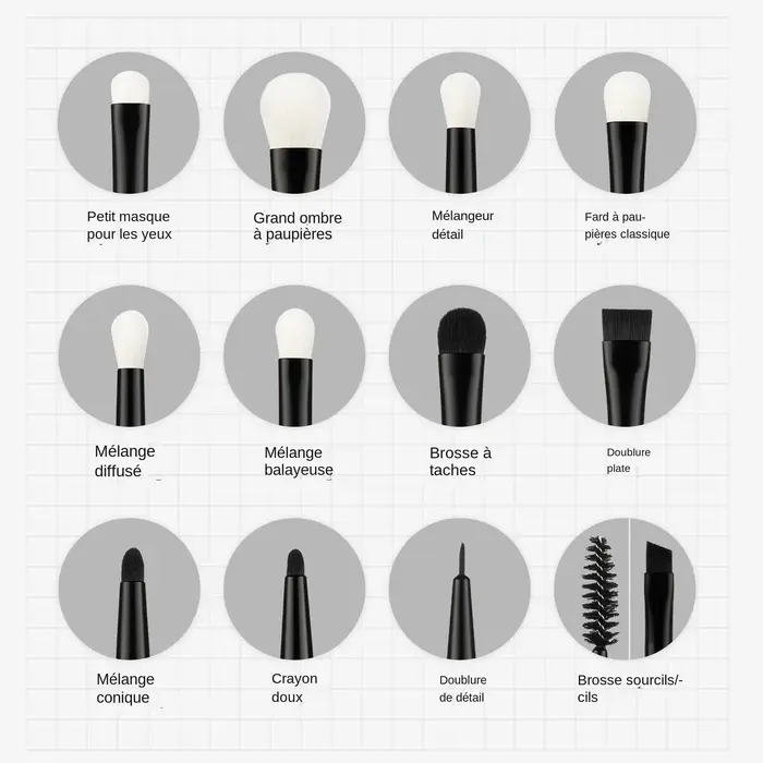 Jessup ensemble de pinceaux de maquillage pour les yeux