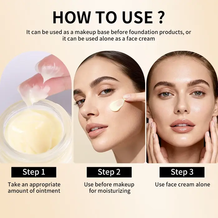 Lakerain Base pour le visage enrichi en vitamines 2 en 1