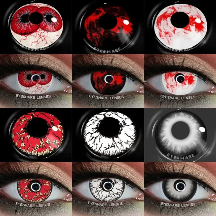 EYESHARE Couleur Cosplay Lentilles de Contact pour Yeux 1 Paire