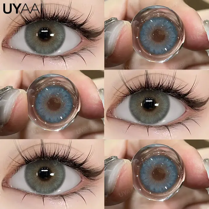Lentilles de contact colorées UYAAI : bleues