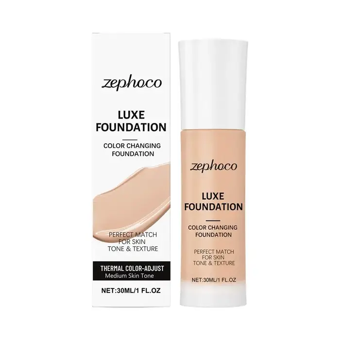 Fond de teint liquide couvrant, correcteur efficace, base de maquillage, coussin de maquillage natur