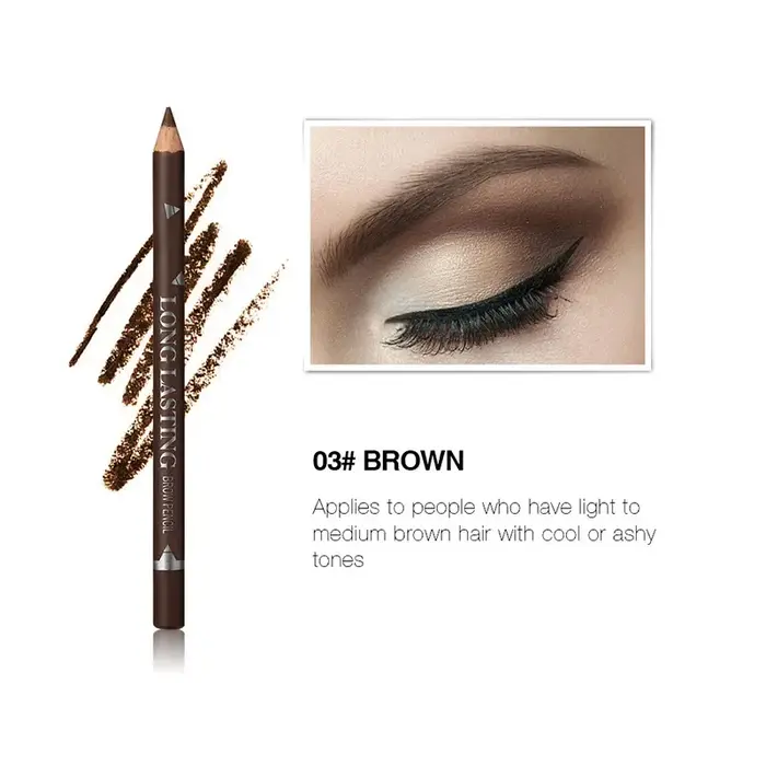 Crayon à sourcils professionnel imperméable pour femmes