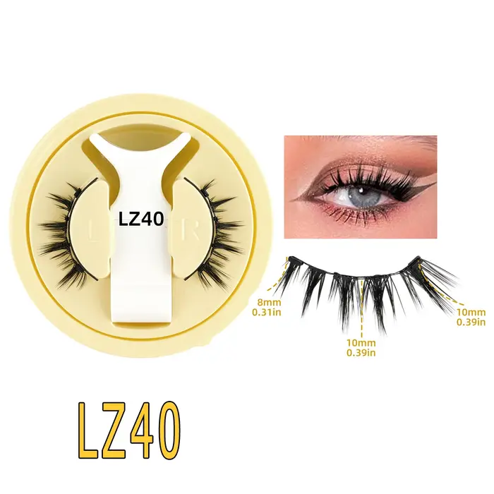 SHIDISHANGPIN 5 Styles de cils magnétiques naturels ensemble 1 paire réutilisable aucune colle nécessaire faux