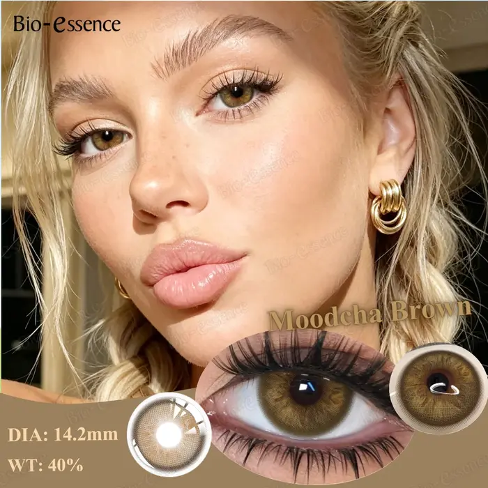 Bio-essence – lentilles de contact de couleur bleue pour les yeux